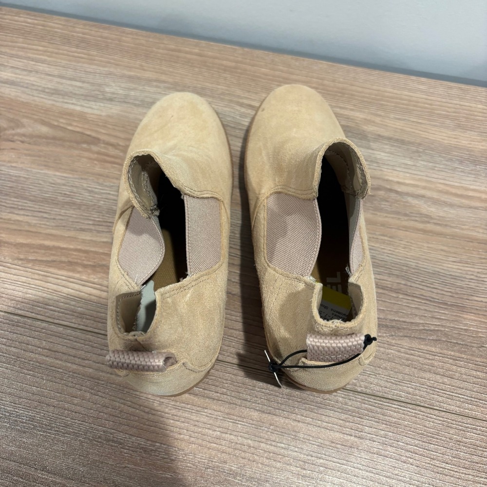 NWT Sorel Out N About III Wedge Bootie Women Tan 7.5 Waterproof Suede Chelsea - Picture 6 of 11